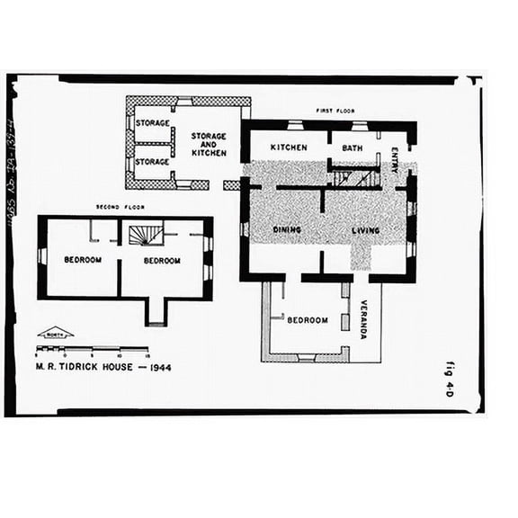 Historic Print, M. R. Tidrick House, 122 South Fourth Avenue, Winterset, Madison County, IA - 4, 18" x 24"
