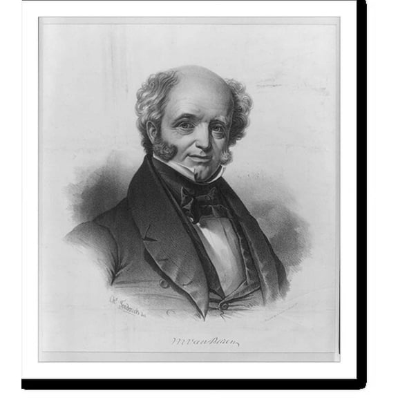 Historic Print, M. Van Buren, President of the United States, 18" x 24"
