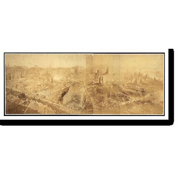 Historic Print, MA Boston fire 11-9,10-1872, 18" x 24"