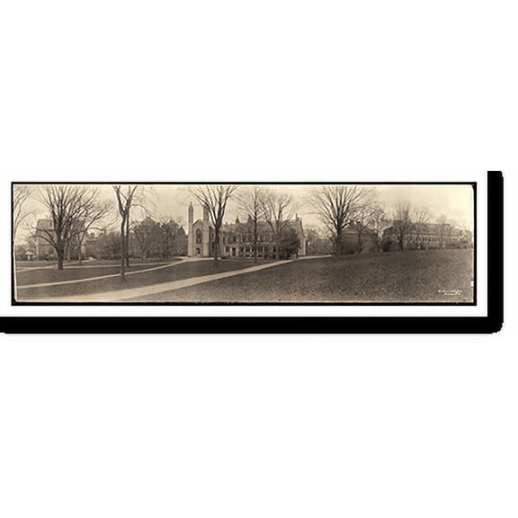 Historic Print, MA Harvard Cambridge 1910, 16" x 20"