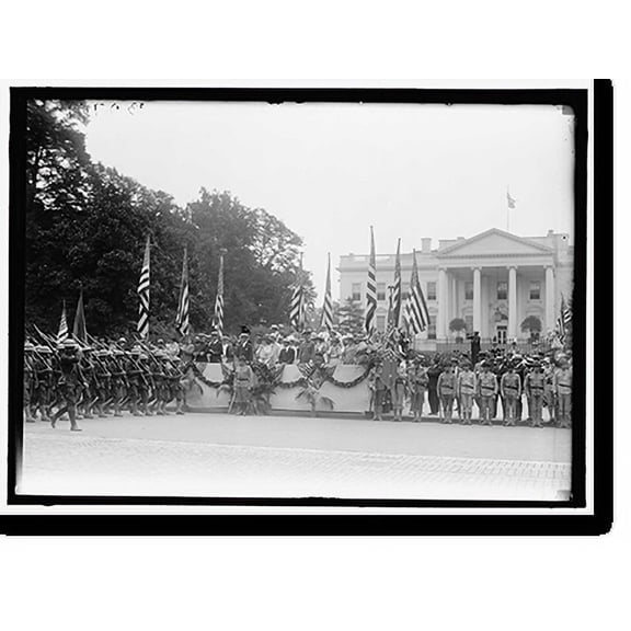 Historic Print, MARINE CORPS, U.S.N. MARINES PARADE - 2, 16" x 20"