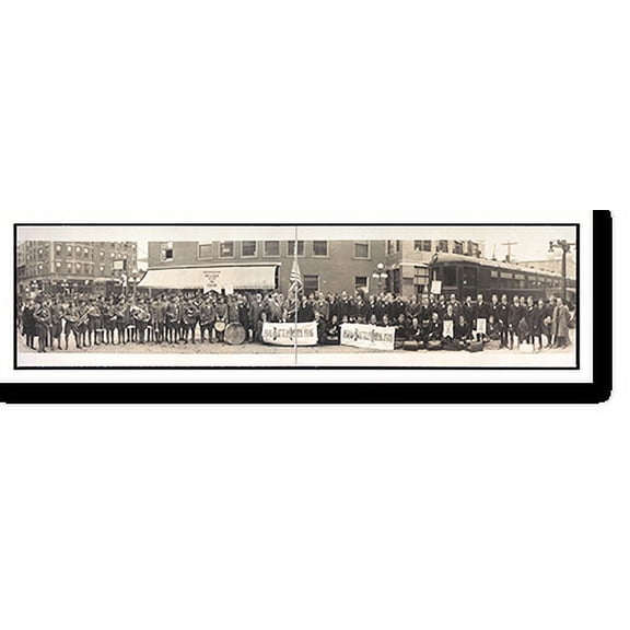 Historic Print, MI Battle Creek YMCA 1915 PHOTO, Width 7" x Length 36"