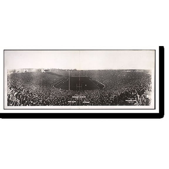 Historic Print, MI New Mich Stadium Ann Arbor 1927 PHOTO, Width 7" x Length 36"