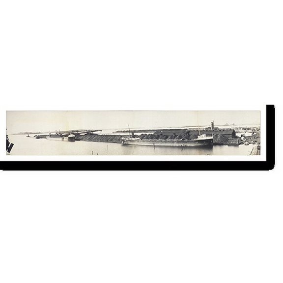 Historic Print, MN Boston coal docks Duluth 1907 PHOTO, Width 7" x Length 36"