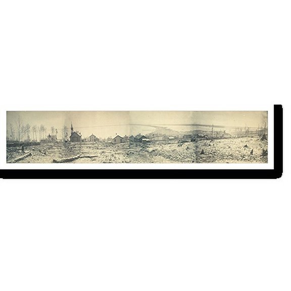 Historic Print, MN Duluth December 1870 PHOTO, Width 7" x Length 36"
