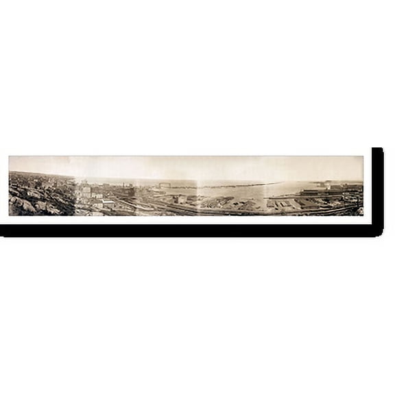 Historic Print, MN Duluth from Point of Rocks 1913 PHOTO, Width 7" x Length 36"