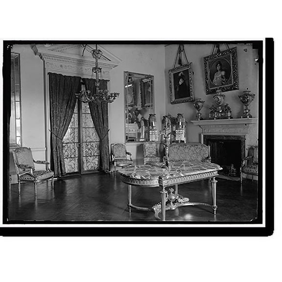 Historic Print, MONTICELLO. PARLOR, 16" x 20"