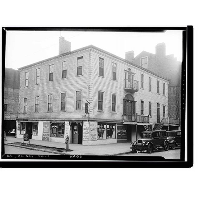 Historic Print, Mackay House, 125 East Congress Street, Savannah