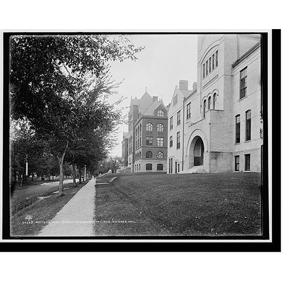Historic Print, Madison, Wis., Chemical Laboratory and Science Hall, 18" x 24"