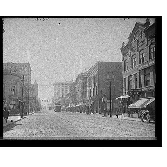 Historic Print, Main St., Little Rock, Ark., 16" x 20"
