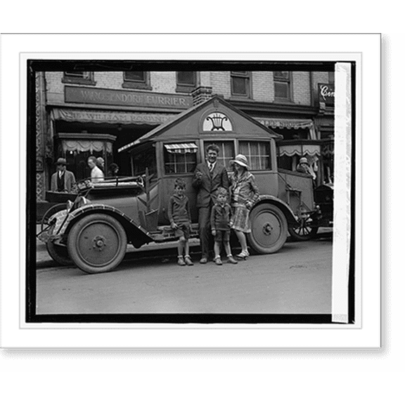 Historic Print, Main Street A la Cart, Burus Ballard bungalow, [4/3/29], 16" x 20"