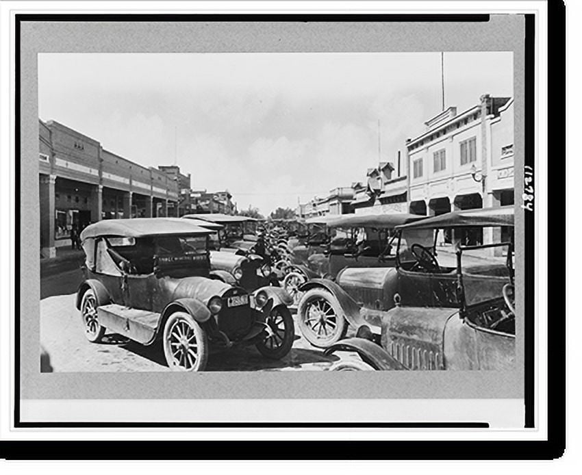 Historic Print, [Main Street, Brawley, California, showing early model
