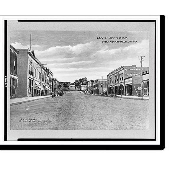 Historic Print, Main Street, Newcastle, Wyo., 18" x 24"