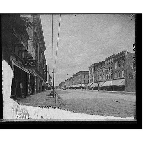 Historic Print, [Main Street, looking north, Ann Arbor, Mich.], 16" x 20"