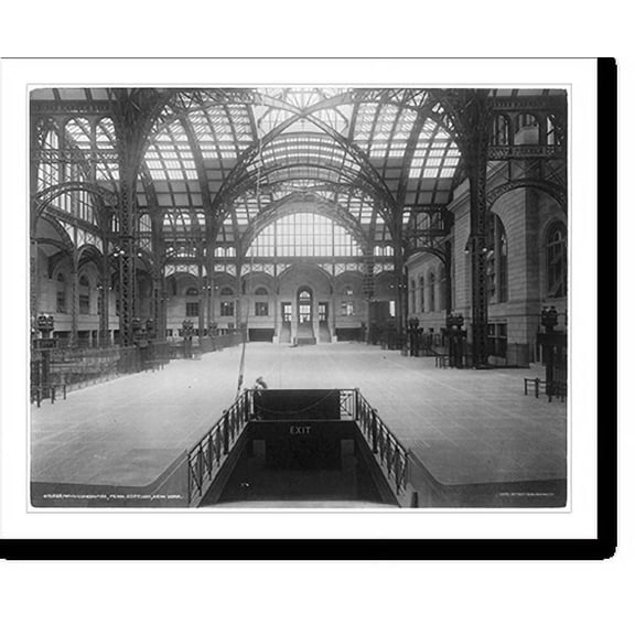 Historic Print, Main concourse, Pennsylvania Station, New York City, 18" x 24"
