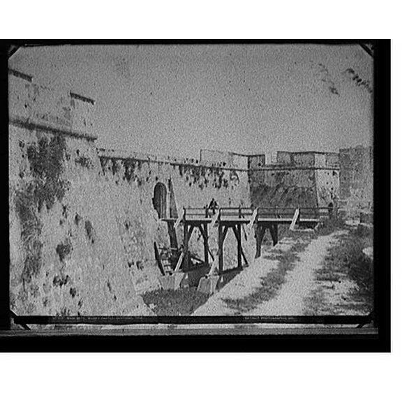 Historic Print, Main gate, Morro Castle, Santiago, 1898, 18" x 24"