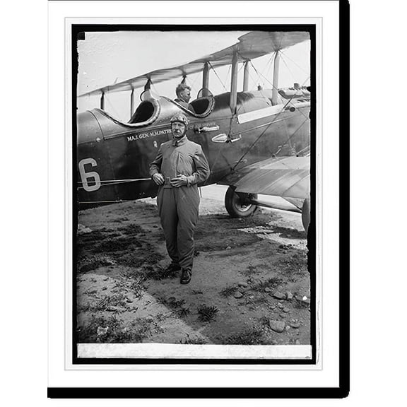 Historic Print, Maj. Gen. M.M. Patrick, Bowling Field [i.e., Bolling Field, Washington, D.C], 8/28/24, 16" x 20"