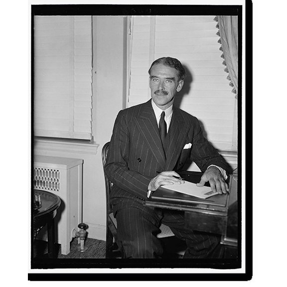 Historic Print, Maj. Richard Casey, first Minister from Australia to U.S., 2-22-40, 18" x 24"