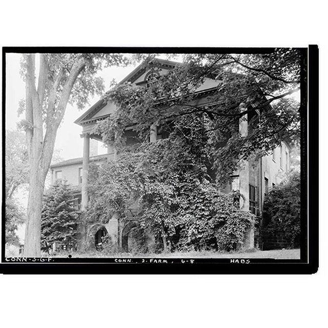 Historic Print, Major General Solomon Cowles House, Main Street
