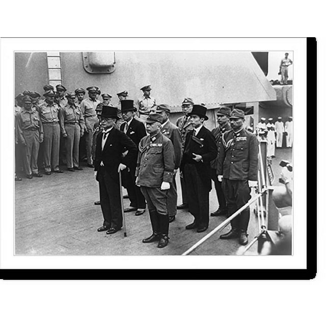 Historic Print, [Mamoru Shigemitsu and General Yoshijiro Umezu and