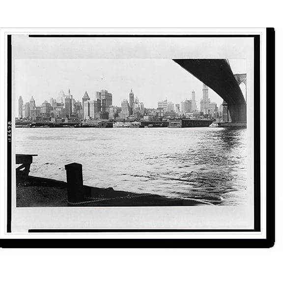 Historic Print, Manhattan's changing skyline. 20-story buildings are being torn down to make room for 40- and 50-story structures, 18" x 24"