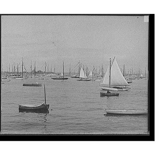Historic Print, [Marblehead, Mass., New York Yacht Club], 16" x 20