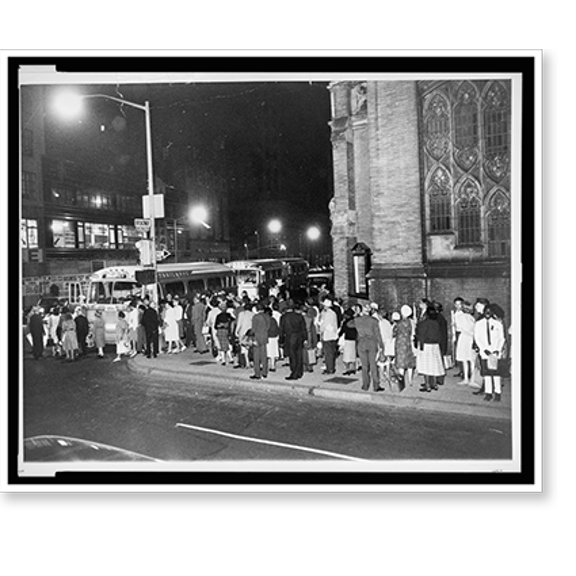 Historic Print, Marchers leave for Washington, 16" x 20"