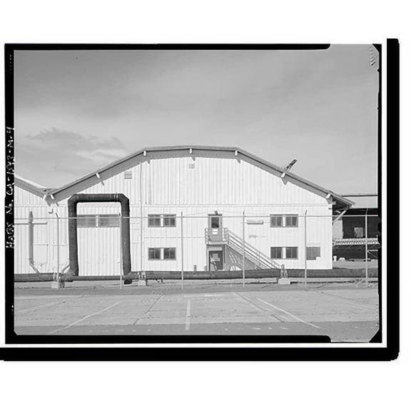 Historic Print, Mare Island Naval Shipyard, Coal Sheds, Waterfront Avenue, northwest corner of Waterfront Avenue & Fourth Street, Vallejo, Solano County, CA - 4, 18" x 24"