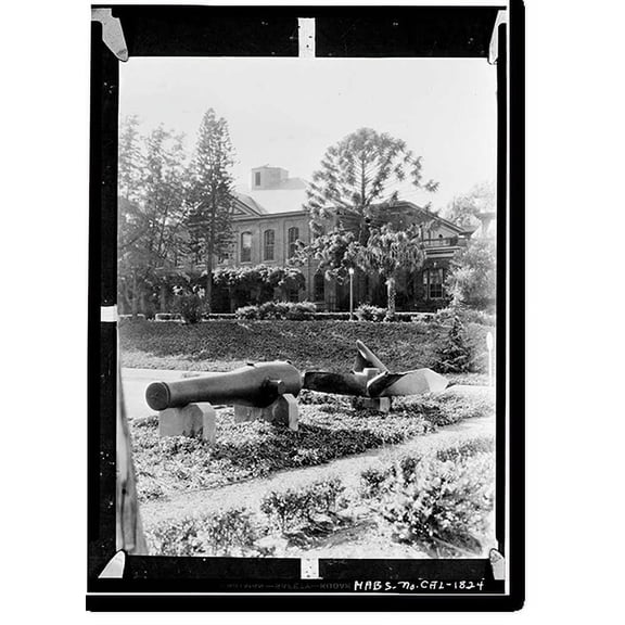 Historic Print, Mare Island Naval Shipyard, Commandant's Office & Administration Building, Vallejo, Solano County, CA, 18" x 24"