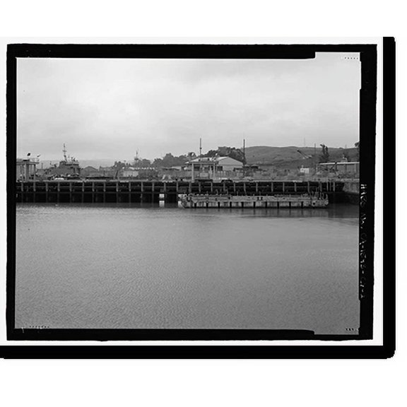 Historic Print, Mare Island Naval Shipyard, Finger Piers 22 & 23, Railroad Avenue near Eighteenth Street, Vallejo, Solano County, CA - 2, 16" x 20"