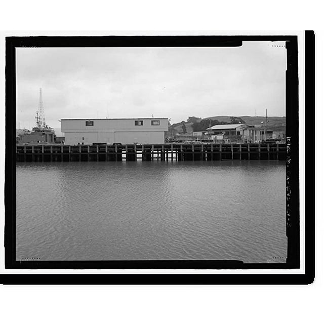 Historic Print, Mare Island Naval Shipyard, Finger Piers 22 & 23, Railroad Avenue near