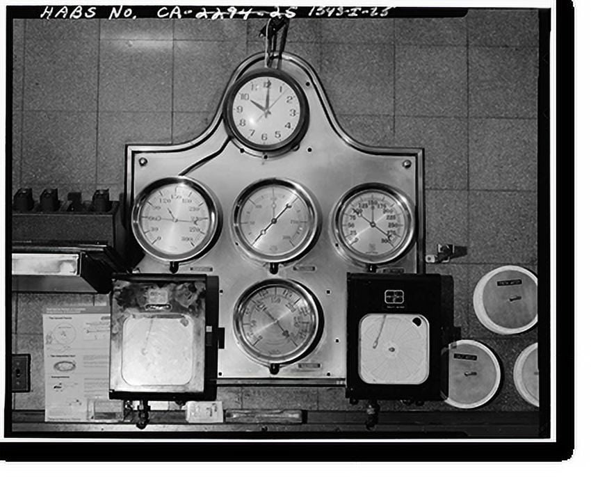 Historic Print, Mare Island Naval Shipyard, Firehouse, Vallejo, Solano