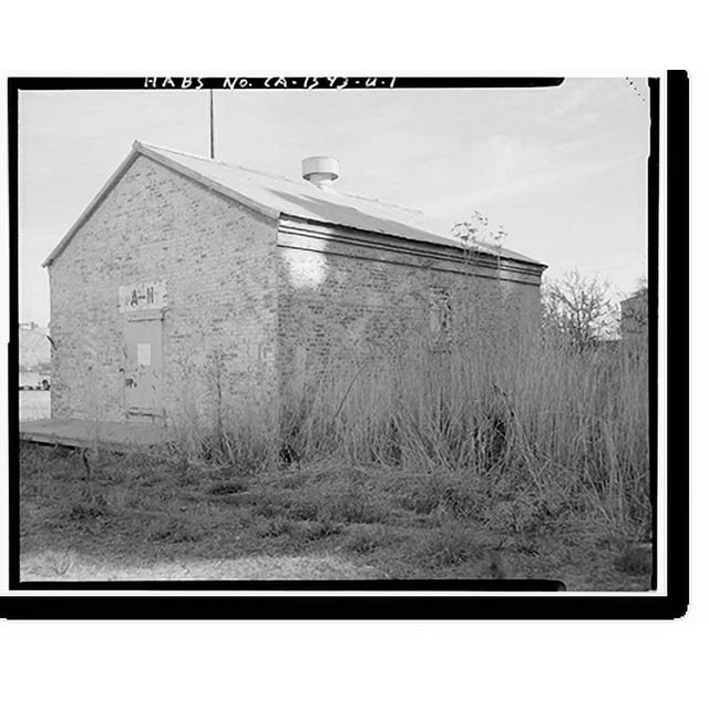 Historic Print, Mare Island Naval Shipyard, Gun Cotton Magazine