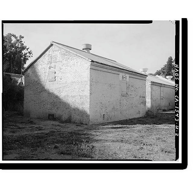 Historic Print, Mare Island Naval Shipyard, Gun Cotton Magazine