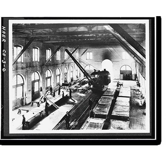 Historic Print, Mare Island Naval Shipyard, Sail Loft, Near State Highway No. 37, Vallejo, Solano County, CA, 16" x 20"