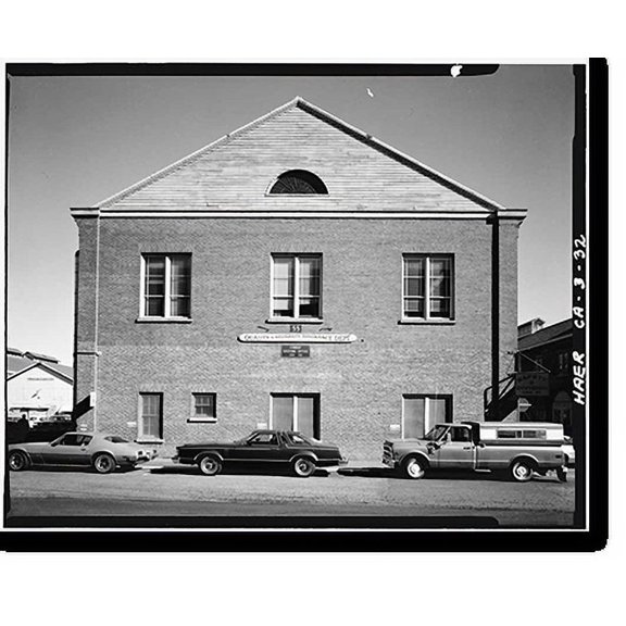 Historic Print, Mare Island Naval Shipyard, Sail Loft, Near State Highway No. 37, Vallejo, Solano County, CA - 3, 16" x 20"