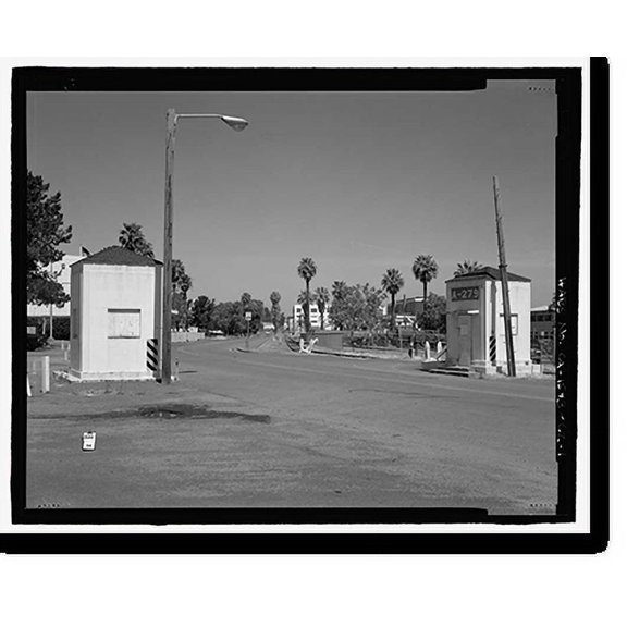 Historic Print, Mare Island Naval Shipyard, Sentry Houses, Railroad Avenue near Eighteenth Street, Vallejo, Solano County, CA, 18" x 24"