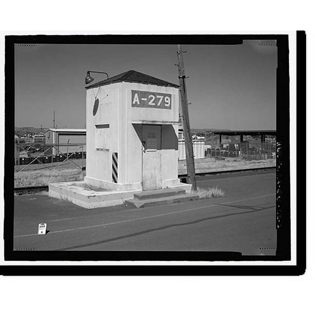 Historic Print, Mare Island Naval Shipyard, Sentry Houses, Railroad Avenue near Eighteenth