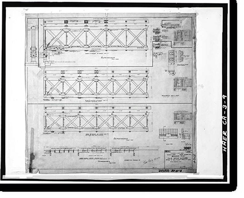 Historic Print, Mare Island Naval Shipyard, Structural Shop, Near State