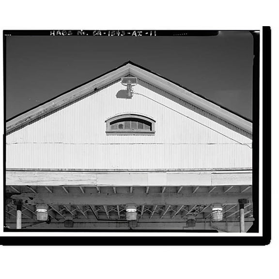 Historic Print, Mare Island Naval Shipyard, Transportation Building & Gas Station, Third Street, south side between Walnut Avenue & Cedar Avenue, Vallejo, Solano County, CA - 11, 16" x 20"