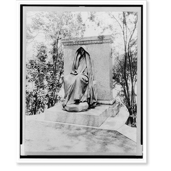 Historic Print, [Marian (Clover) Adams Monument in Rock Creek Cemetery, Washington, D.C.] - 2, 16" x 20"