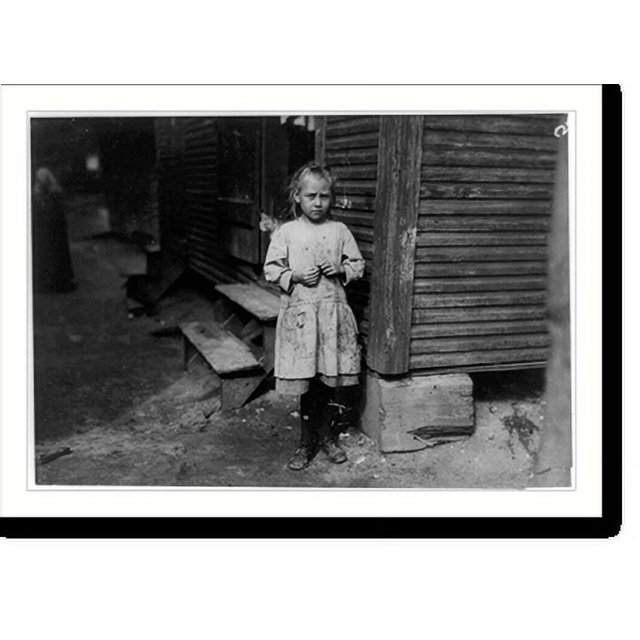 Historic Print, Marie Kriss, seven years old, shucks oysters and picks