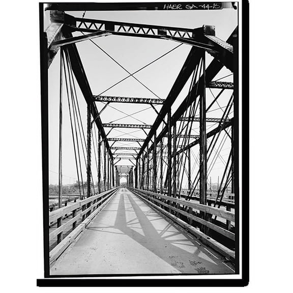 Historic Print, Marietta Road Bridge, Marietta Road, Spanning Inman Railroad Yards, Atlanta, Fulton County, GA - 15, 18" x 24"
