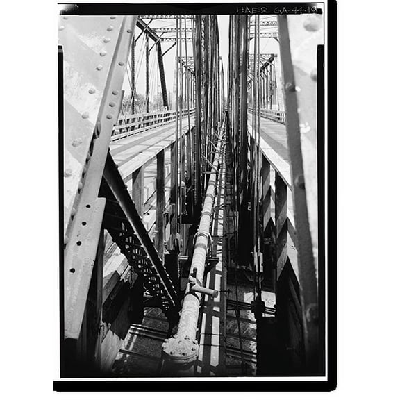 Historic Print, Marietta Road Bridge, Marietta Road, Spanning Inman Railroad Yards, Atlanta, Fulton County, GA - 19, 18" x 24"