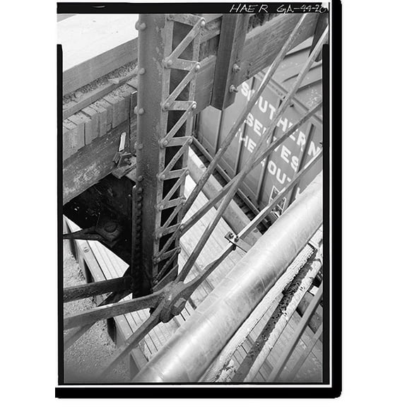 Historic Print, Marietta Road Bridge, Marietta Road, Spanning Inman Railroad Yards, Atlanta, Fulton County, GA - 20, 18" x 24"