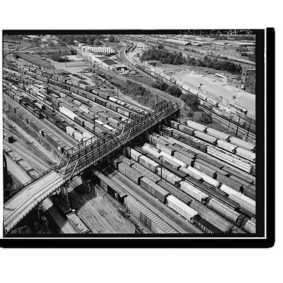 Historic Print, Marietta Road Bridge, Marietta Road, Spanning Inman Railroad Yards, Atlanta, Fulton County, GA - 6, 16" x 20"