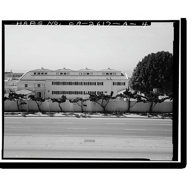 Historic Print, Marion Davies Estate, Fence & Bulkhead, 415 Pacific