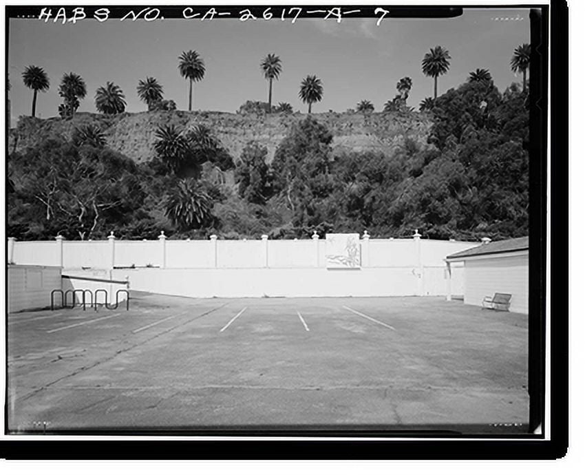 Historic Print, Marion Davies Estate, Fence & Bulkhead, 415 Pacific