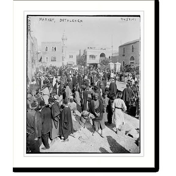 Historic Print, Market, Bethlehem, 16" x 20"