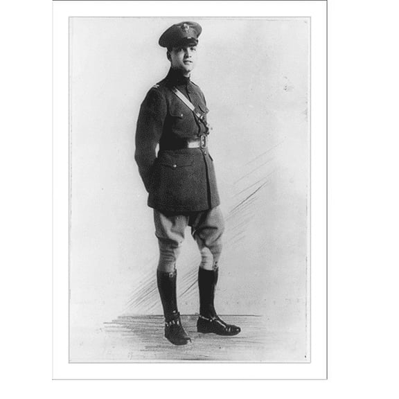 Historic Print, [Marshall Field III, full-length portrait, standing, facing right, in uniform], 16" x 20"